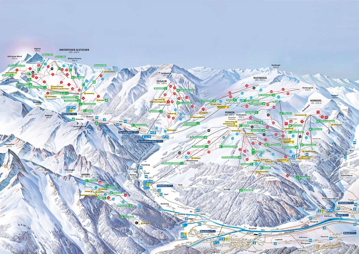 pistenplan ski gletscherwelt 3000