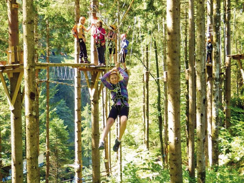 hochseilgarten klettergarten zillertal