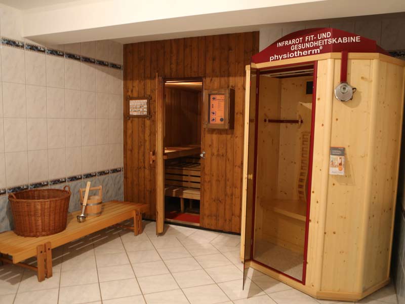 Sauna, Dampfbad und Infrarotkabine