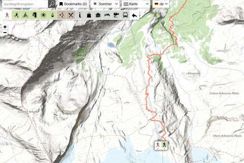 Alle Wanderrouten auf einem Blick